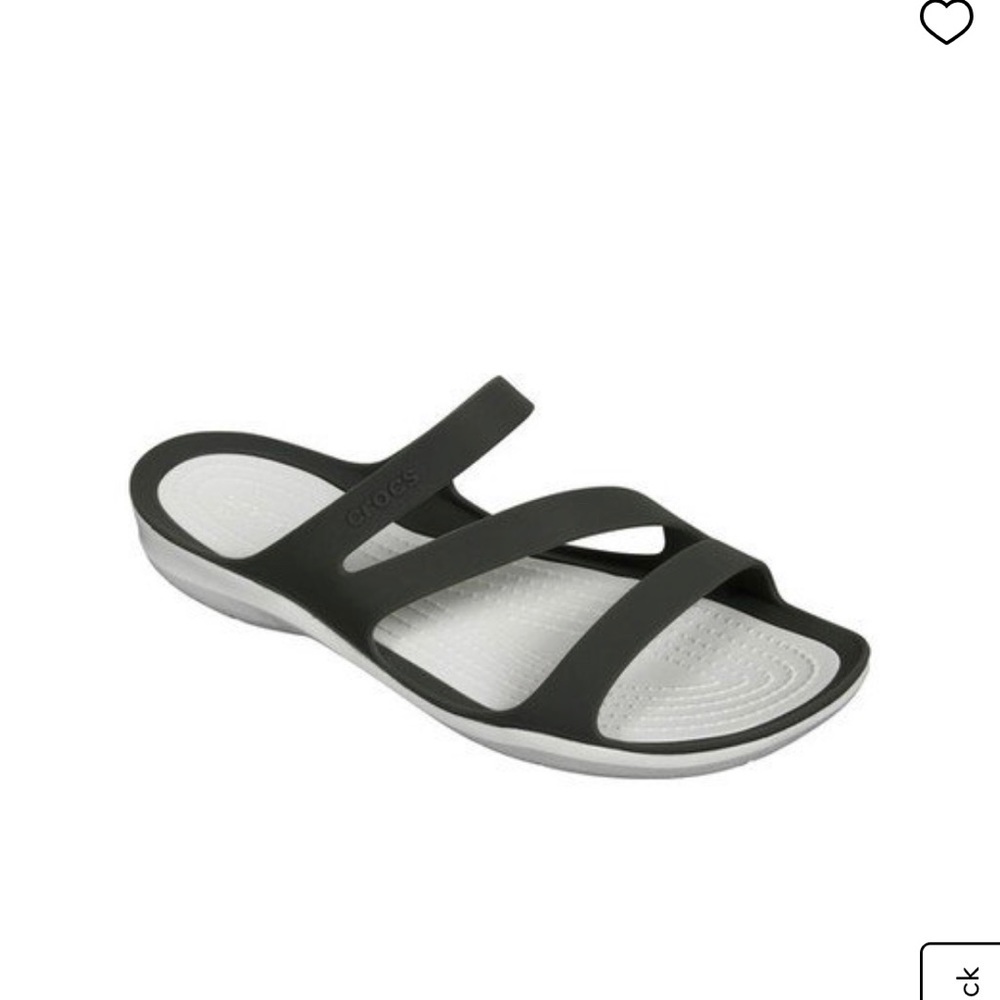 CROCS Women’s Swiftwater Sandal- Black/White 8 NWT